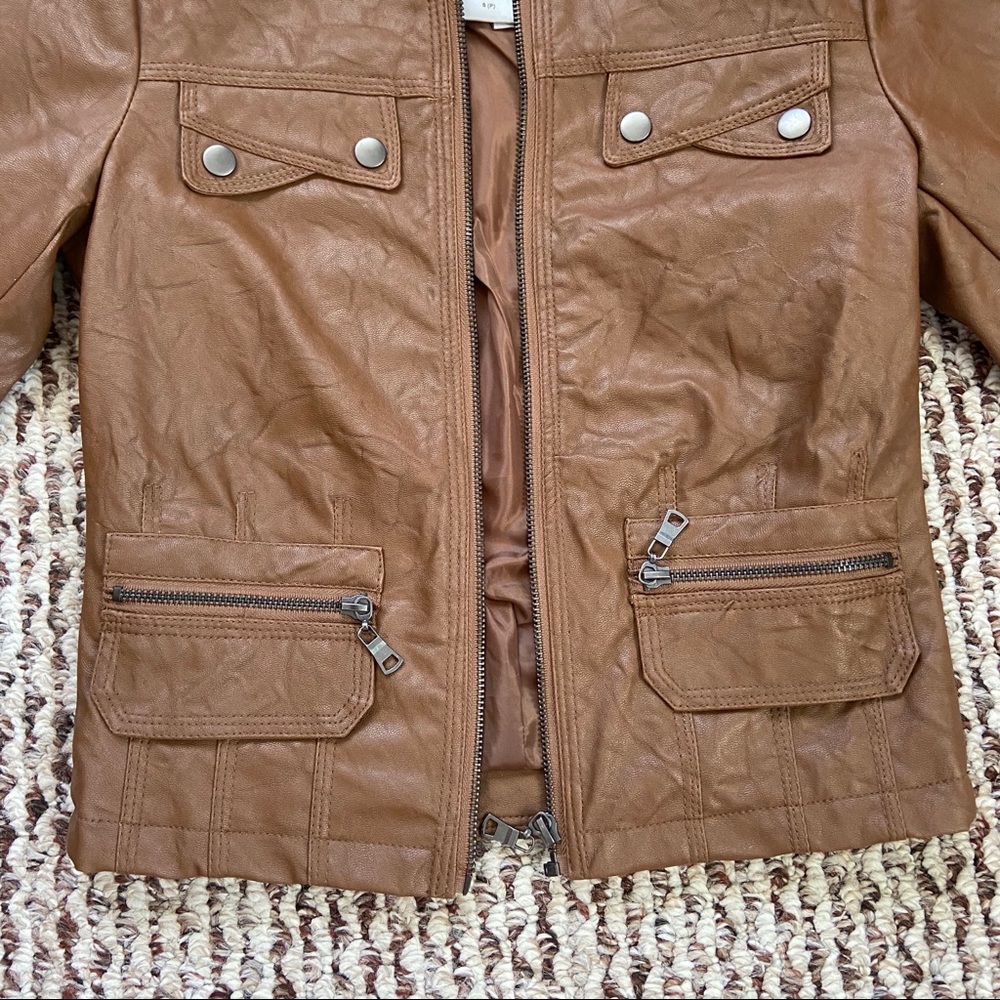 Carmin Faux Leather Jacket - Picture 2 of 15